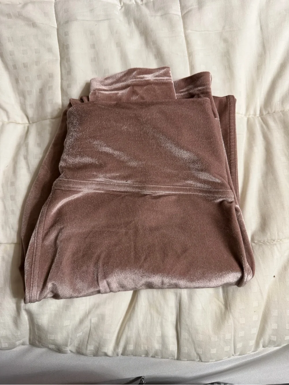 lululemon athletica mauve velvet high-waist leggings